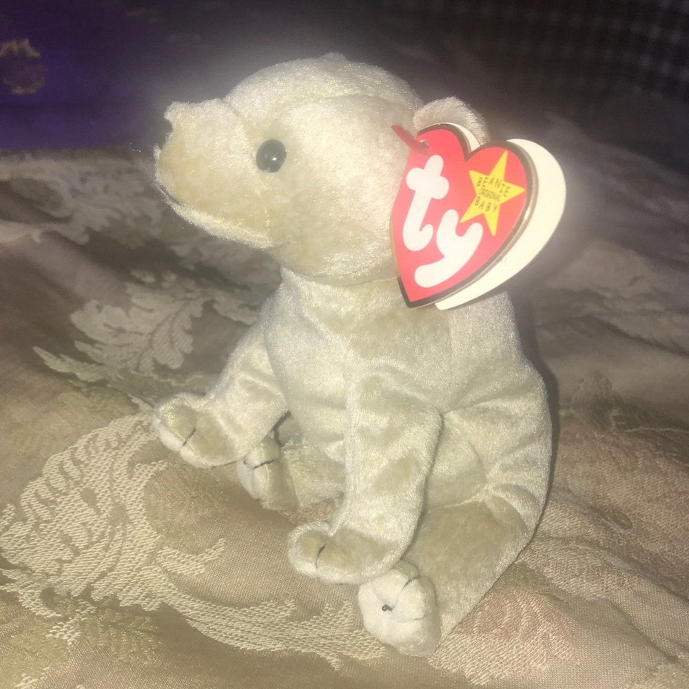 Almond Beanie Baby Bear 1998 with Error & Tags